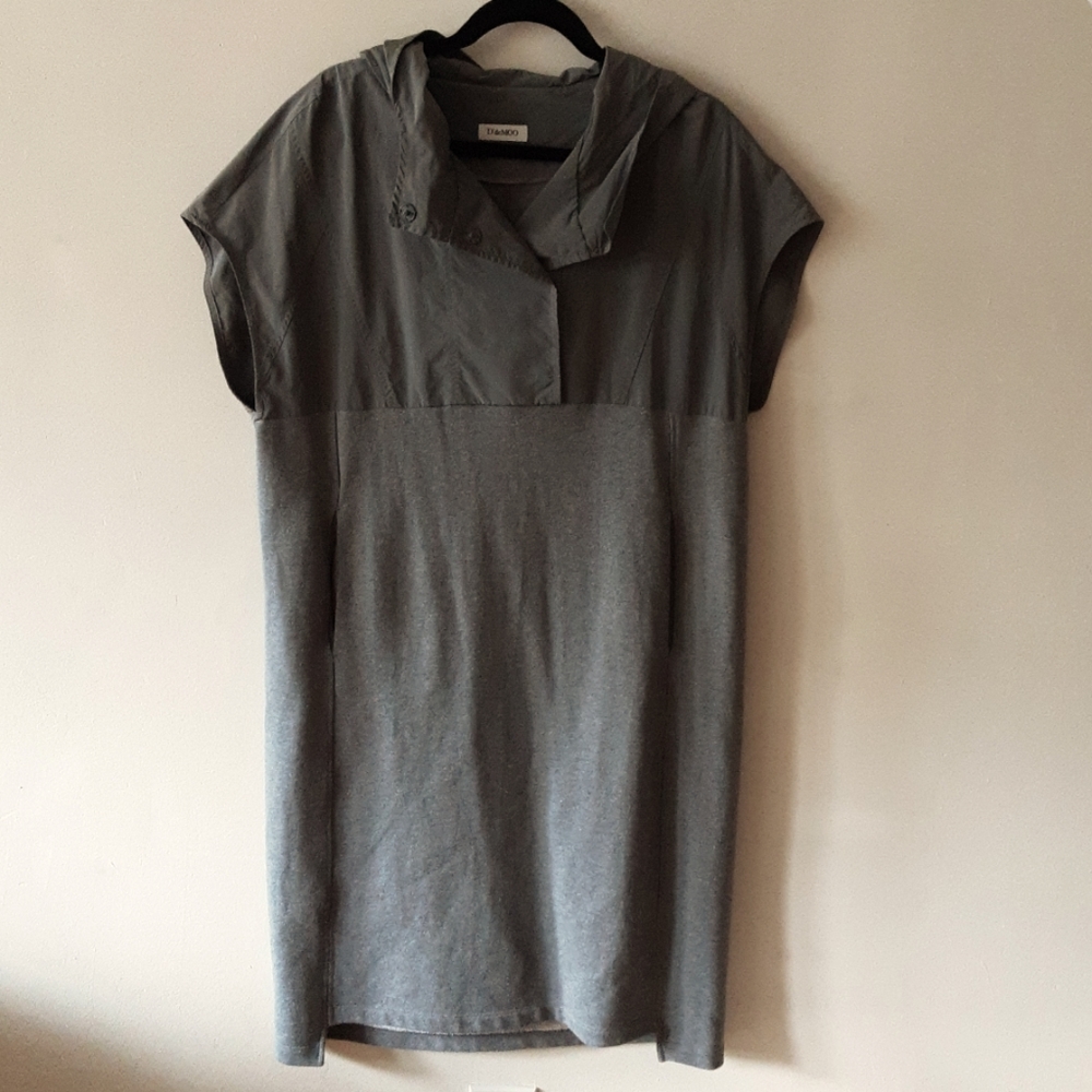 D'deMOO Gray Sweatshirt Dress Size 38